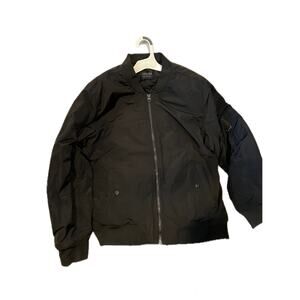 Stoosh Black Bomber Jacket Mens L